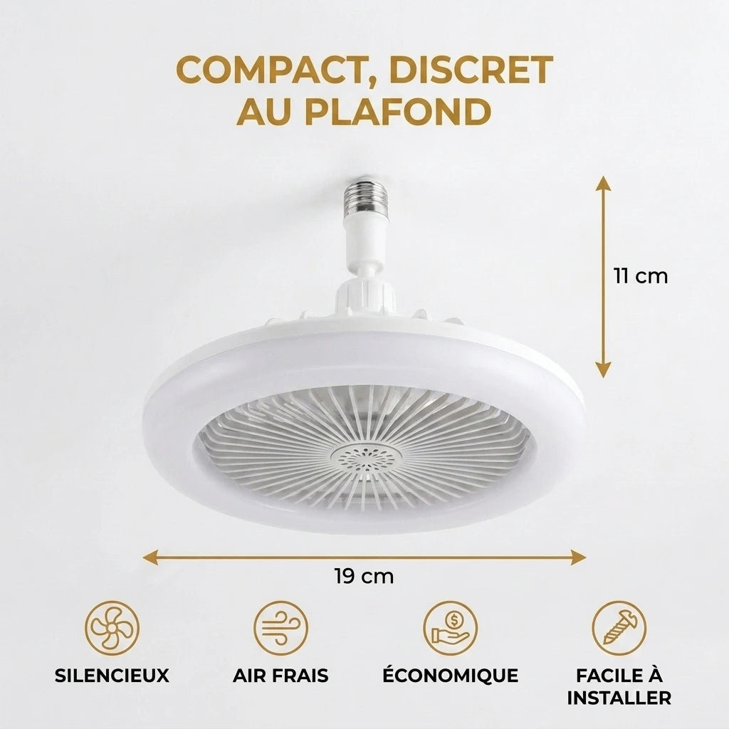 Ventilateur de plafond LED - Votre combo fraicheur et design