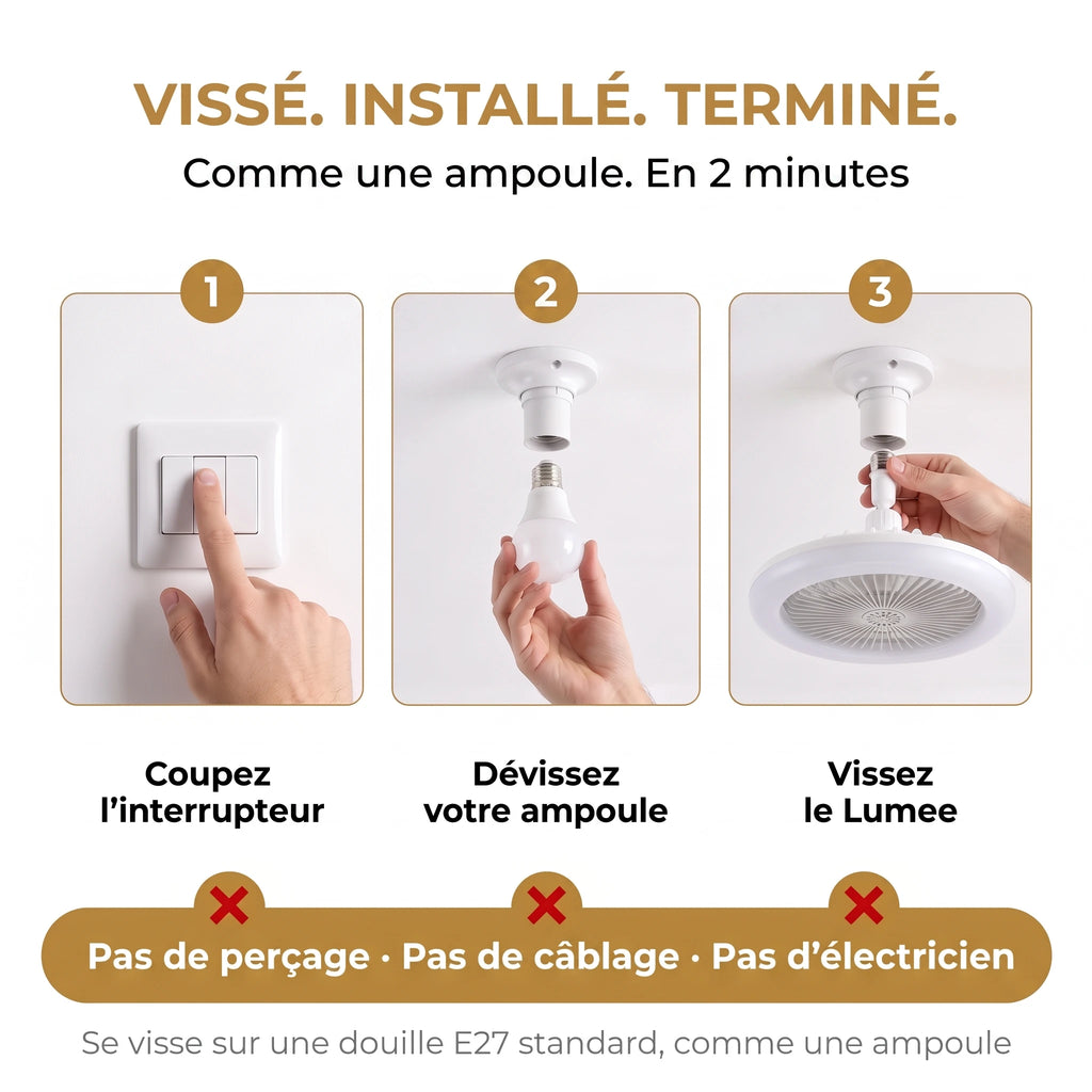 Ventilateur de plafond LED - Votre combo fraicheur et design